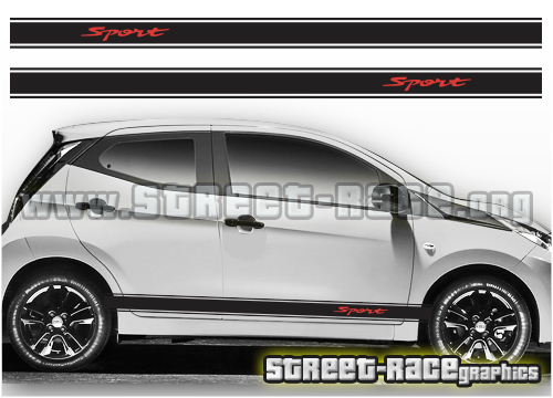 Toyota Aygo racing stripes 008