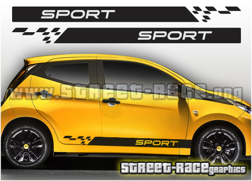 Toyota Aygo racing stripes 009