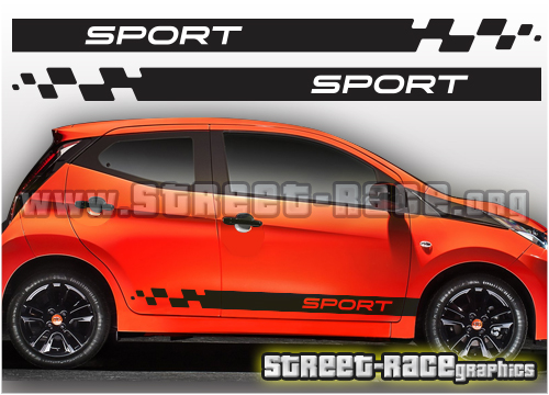 Toyota Aygo racing stripes 012