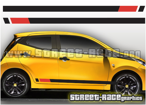 Toyota Aygo racing stripes 017