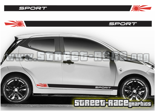 Toyota Aygo racing stripes 018