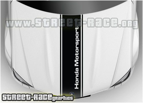 Honda bonnet racing stripe BS1202