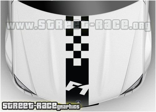 Honda bonnet racing stripe BS1203