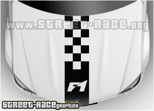Honda bonnet racing stripe BS1215