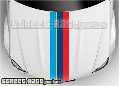 Peugeot bonnet / hood racing stripes BS1314 RALLY