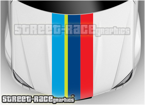 Peugeot bonnet / hood racing stripes BS1315 RALLY