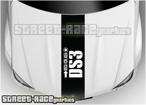 Citroen bonnet racing stripe BS1407 - DS3