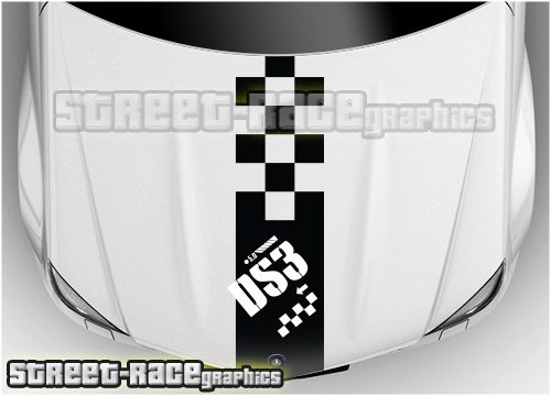 Citroen bonnet racing stripe BS1408 - DS3