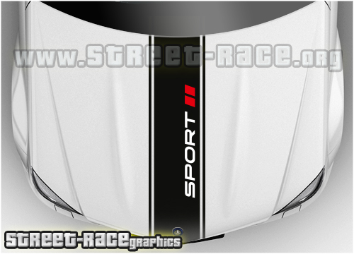 Bonnet racing stripe BS1801