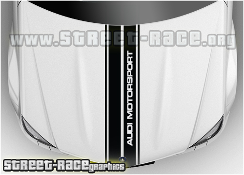 Audi bonnet stripe BS1909