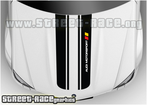 Audi bonnet stripe BS1910