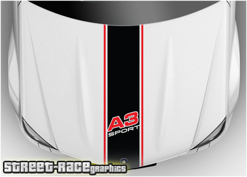Audi bonnet racing stripe BS1913