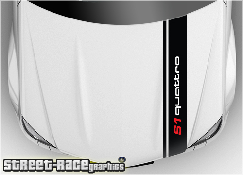 Audi bonnet racing stripe BS1916