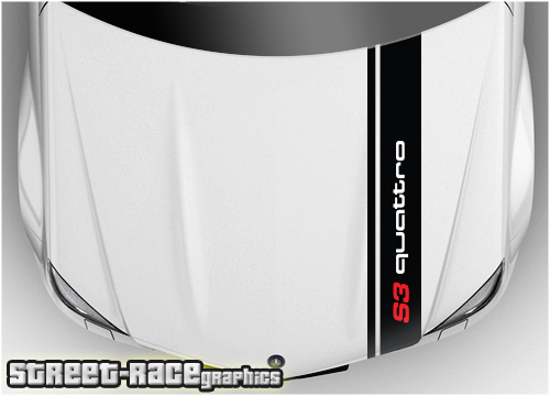 Audi bonnet racing stripe BS1918