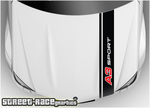 Audi bonnet racing stripe BS1919