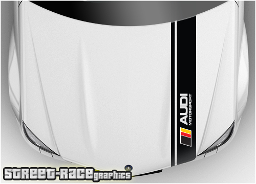 Audi bonnet racing stripe BS1920