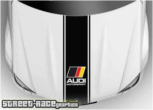 Audi bonnet stripe BS1921