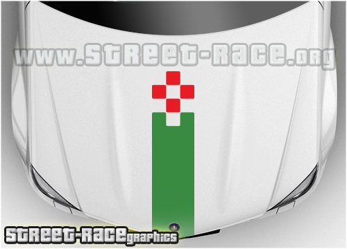 Bonnet stripe BS2001 Italian Flag