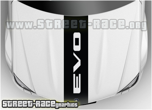 Mitsubishi bonnet stripe BS2508 - EVO