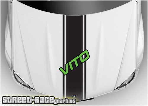Mercedes bonnet / hood racing stripe BS2601 - Vito