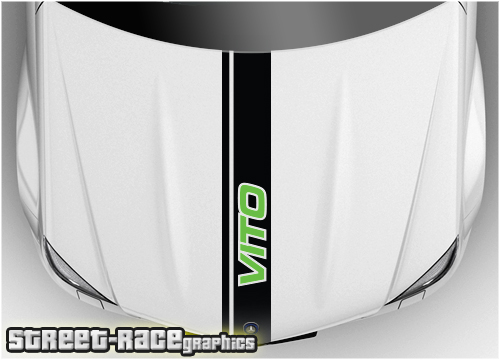 Mercedes bonnet / hood racing stripe BS2605 - Vito