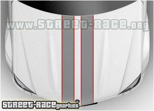 BSU006 bonnet racing stripes