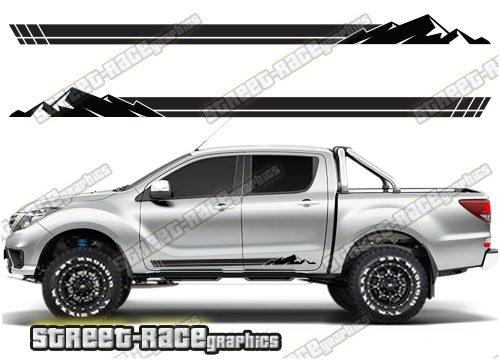 Mazda BT-50 side stickers 001