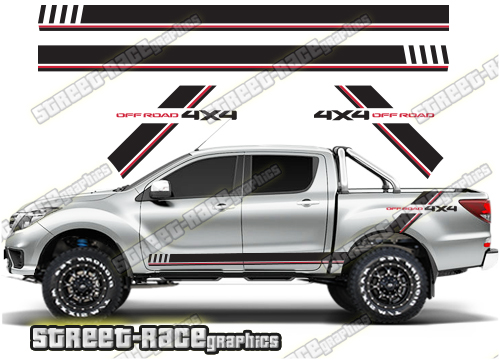 Mazda BT-50 side stickers 009