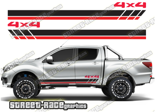 Mazda BT-50 side stickers 014