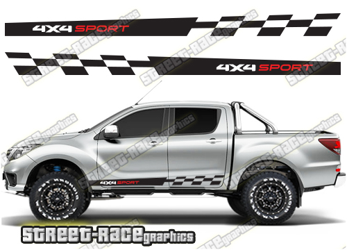 Mazda BT-50 side stickers 015