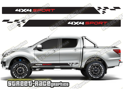 Mazda BT-50 side stickers 018