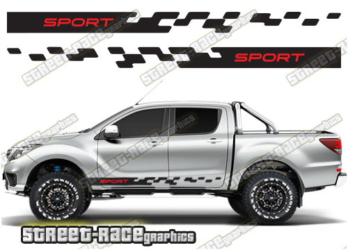 Mazda BT-50 side stickers 020