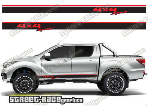 Mazda BT-50 side stickers 023