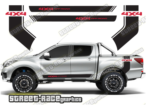 Mazda BT-50 side stickers 025