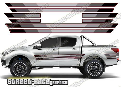 Mazda BT-50 side stickers 026