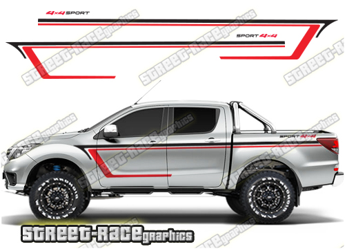 Mazda BT-50 side stickers 033