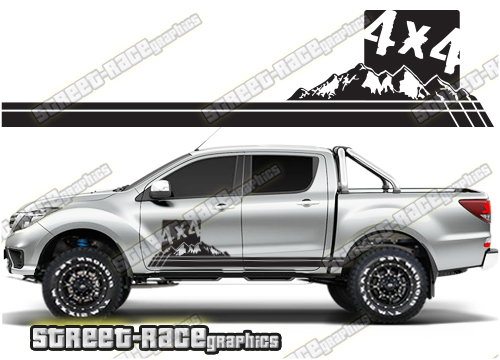 Mazda BT-50 side stickers 034