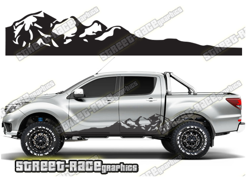 Mazda BT-50 side stickers 036