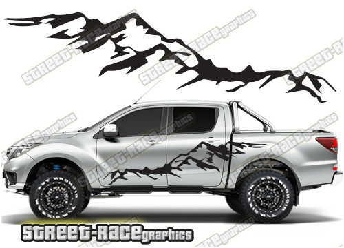 Mazda BT-50 side stickers 037