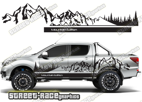 Mazda BT-50 side stickers 045