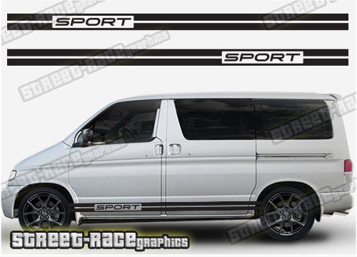 Mazda Bongo side stickers 002