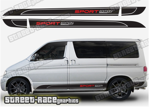 Mazda Bongo side stickers 007