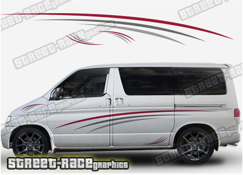 Mazda Bongo side stickers 023