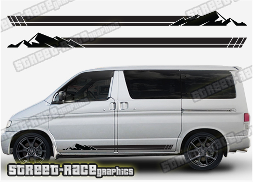 Mazda Bongo side stickers 025