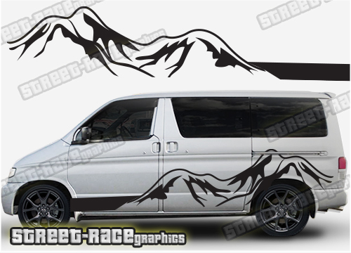 Mazda Bongo side stickers 028