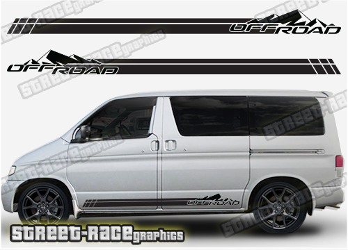 Mazda Bongo side stickers 029