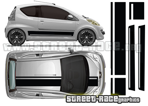 Citroen C1 - 017 OTT & side stripes