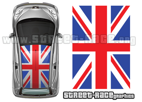 Citroen C1 019 Union Jack roof graphics
