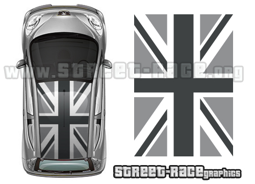 Citroen C1 021 Union Jack roof graphics