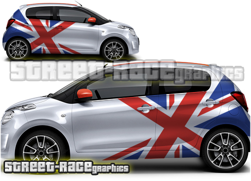 Citroen C1 rally 008 Union Jack graphics
